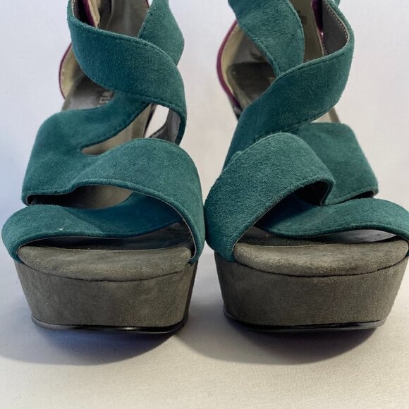 Nine West Leather Upper 3 Tone Heels - Picture 3 of 11